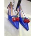 Gucci goatskin pump 2017 royal blue(shishi-721306)