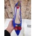 Gucci goatskin pump 2017 royal blue(shishi-721306)