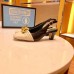 Gucci Leather Mid-heel Slingback Pumps with Half Moon GG 572818 Off White 2019