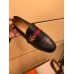 gucci Leather loafer with GG Web 428609