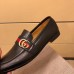 gucci Leather loafer with GG Web 428609