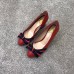 Gucci Leather Pump with Web Bow 8cm Heel 432044 Red 2018