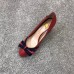 Gucci Leather Pump with Web Bow 8cm Heel 432044 Red 2018