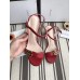 Gucci Double G Leather Sandal 453378 Red 2018