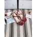 Gucci Double G Leather Sandal 453378 Red 2018