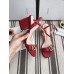 Gucci Double G Leather Sandal 453378 Red 2018