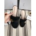 Gucci Suede 7.5/10cm Heel Slide Sandals ‎458051 Black 2018