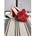 Gucci Suede 7.5/10cm Heel Slide Sandals ‎458051 Red 2018