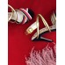 Gucci Stripes Sandal 10cm Heel Gold 2018