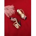 Gucci Stripes Sandal 10cm Heel Gold 2018