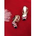 Gucci Stripes Sandal 10cm Heel Gold 2018