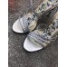 Gucci Braided Metallic Leather Sandal ‎512432 Silver 2018