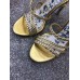 Gucci Braided Metallic Leather Sandal ‎512432 Gold 2018