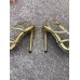 Gucci Braided Metallic Leather Sandal ‎512432 Gold 2018