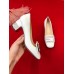 Gucci Leather Mid-heel Pump with Crystal G 522697 White 2018