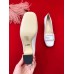 Gucci Leather Mid-heel Pump with Crystal G 522697 White 2018