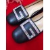 Gucci Leather Mid-heel Pump with Crystal G 522697 Black 2018