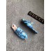 Gucci Princetown Print Leather Slipper Blue 2018