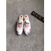 Gucci Princetown Rose Print Leather Slipper White/Pink  2018