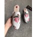 Gucci Princetown Rose Print Leather Slipper White/Pink  2018