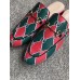 Gucci GG Check Flat Slipper Red/Green 2018