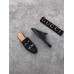 Gucci Princetown Bee Embroidered Leather Slipper Black 2017