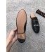 Gucci Princetown Bee Embroidered Leather Slipper Black 2017