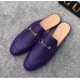 Gucci Leather Slipper Purple 2017