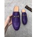 Gucci Leather Slipper Purple 2017