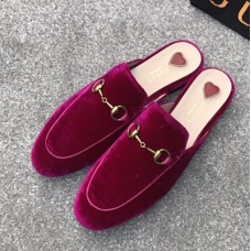 Gucci Princetown Velvet Slipper Red 2018