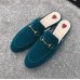 Gucci Princetown Velvet Slipper Blue 2018