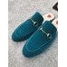 Gucci Princetown Velvet Slipper Blue 2018