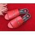 Gucci Leather Flat Slide Red 2018