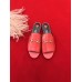 Gucci Leather Flat Slide Red 2018