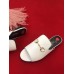 Gucci Leather Flat Slide White 2018