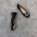 Gucci Leather Ballet Flats Black With Crystal G 551434 2019