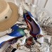 Gucci Snakeskin Pumps with Crystal Double G White 2019