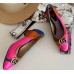 Gucci Snakeskin Pumps with Crystal Double G Fuchsia 2019