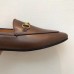 Gucci Jordaan horsebit loafer dark brown 404069