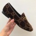 Gucci Jordaan GG velvet loafer dark brown 431467