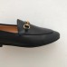 Gucci Black Jordaan horsebit loafer 404069