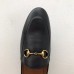 Gucci Black Jordaan horsebit loafer 404069