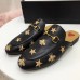 Gucci Princetown Embroidered Leather Slipper 505268 Black 2018