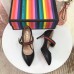 Gucci Sylvie Leather Pump 7cm Heel 475085 Black 2018