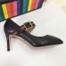 Gucci Sylvie Leather Pump 7cm Heel 475085 Black 2018