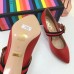 Gucci Sylvie Leather Pump 7cm Heel 475085 Red 2018