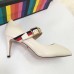 Gucci Sylvie Leather Pump 7cm Heel 475085 White 2018