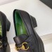 Gucci Heel 4.5cm Leather Platform Loafers with Horsebit black 2019