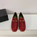 Gucci Heel 4.5cm Leather Platform Loafers with Horsebit red 2019