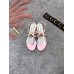 Gucci Patent Leather Sandal with Bee ‎524624 Pink 2018